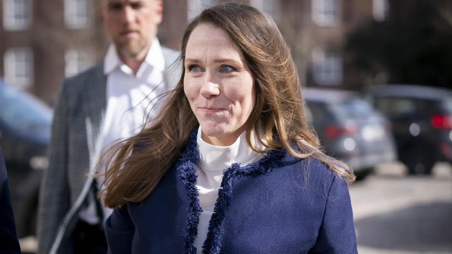 Barbara Bertelsen fra Statsministeriet ankommer til Retten på Frederiksberg fredag den 1. april 2022.Minkkommissionen holder genafhøringer, da den skal afdække omstændighederne i forbindelse med aflivningen af minkene under coronapandemien.. (Foto: Liselotte Sabroe/Ritzau Scanpix)