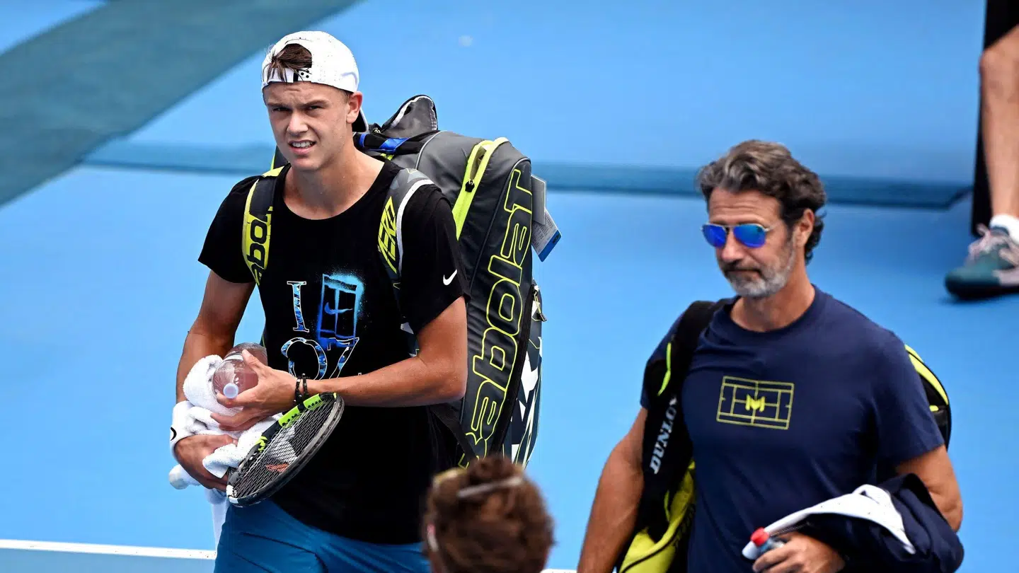 Patrick Mouratoglou trænede Holger Rune under turnerningen i Monte Carlo.