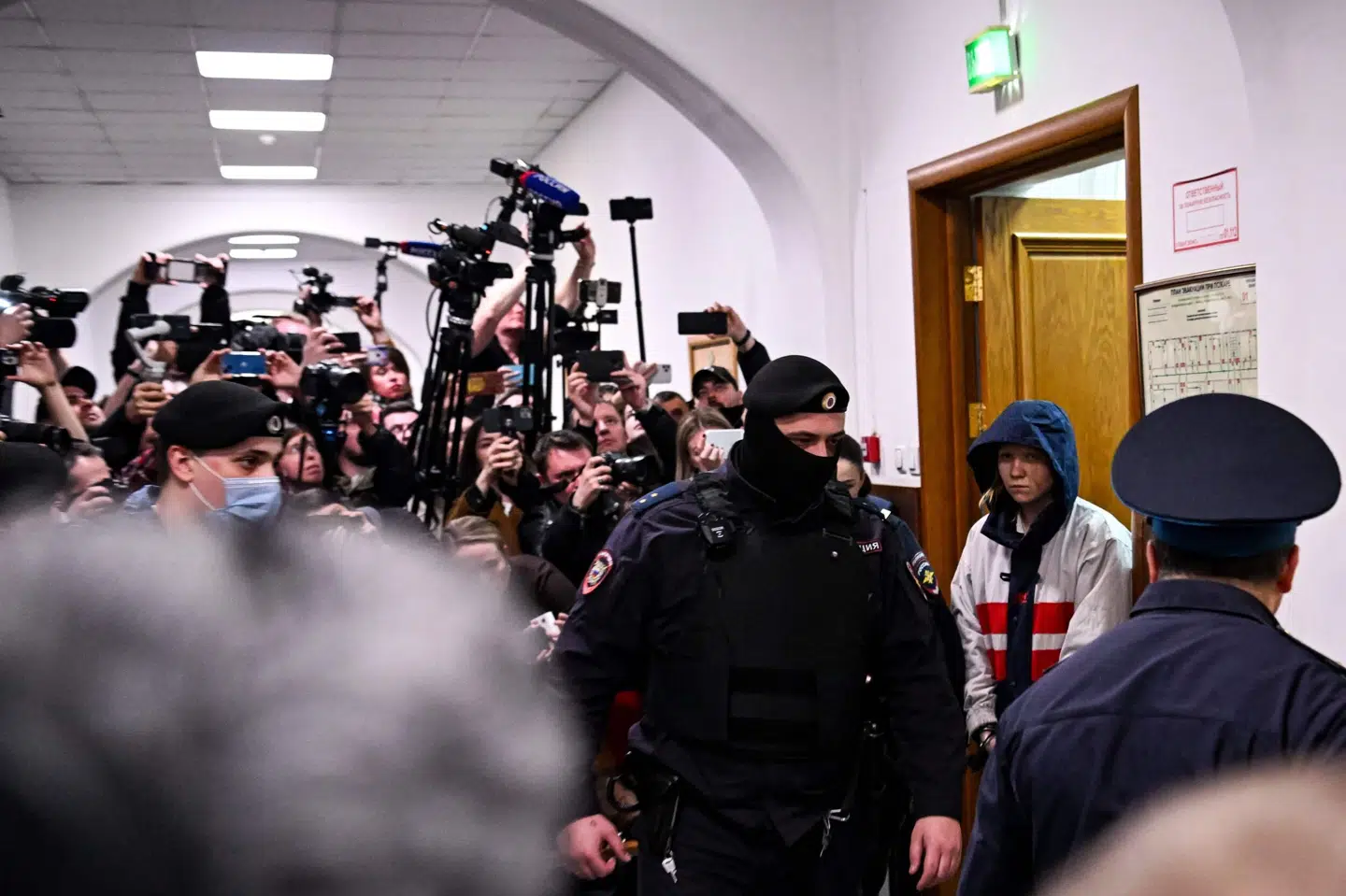 Darya Trepovas mand mener, at hun er blevet ført bag lyset og narret til at udføre mandagens bombeangreb. Kirill Kudryavtsev/Ritzau Scanpix