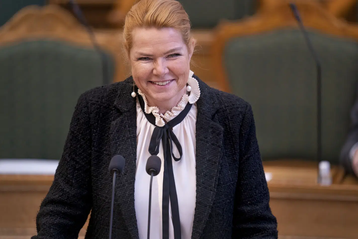 Danmarksdemokraternes Inger Støjberg under møde i folketingssalen med statsministerens spørgetime, på Christiansborg Liselotte Sabroe/Ritzau Scanpix