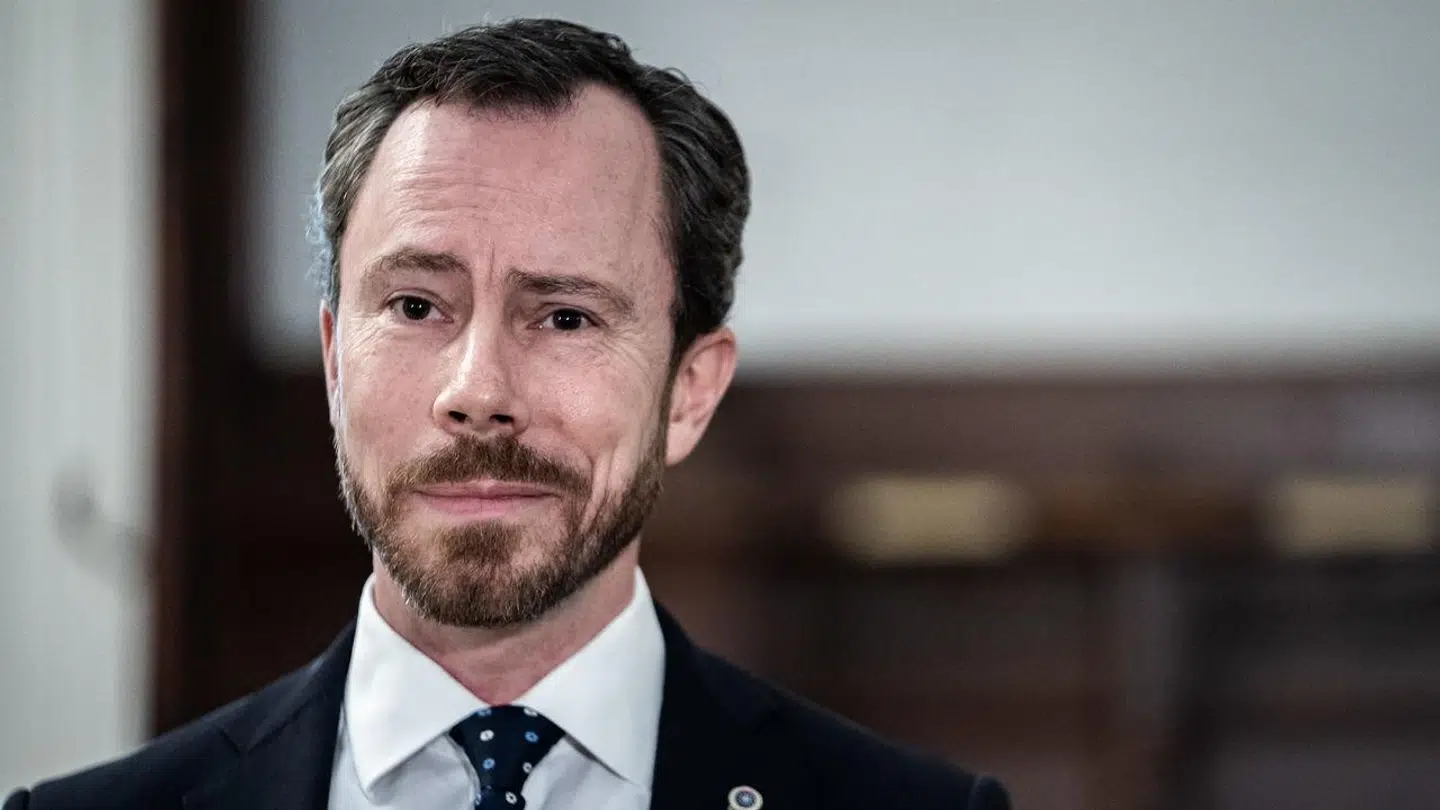 En ny meningmåling giver Venstre det dårligste resultat nogensinde. Her formand Jakob Elleman-Jensen, som i øjeblikket er sygemeldt på ubestemt tid. (Arkivfoto)