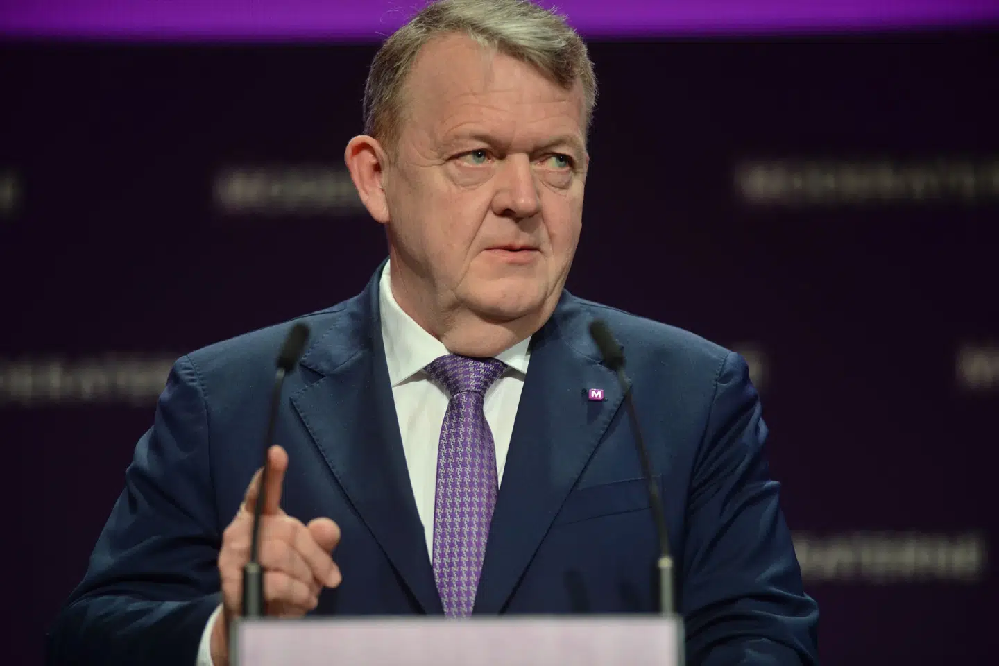 Moderaterne afholder årsmøde lørdag. Her bliver politisk leder Lars Løkke Ramussen blandt andet spurgt ind til den dalende vælgeropbakning. Tim K. Jensen/Ritzau Scanpix