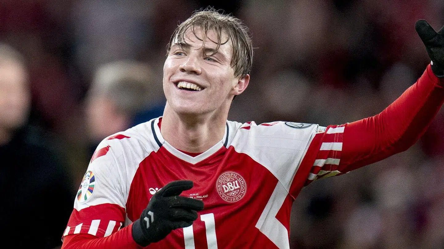 Rasmus Højlund sendte bolden i kassen hele tre gange i EM kvalifikationskampen mod Finland.