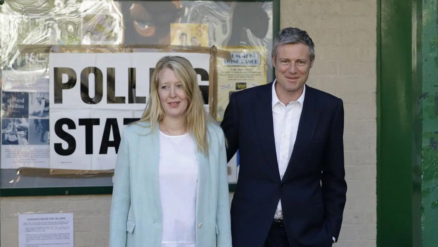 Zac Goldsmith skal skilles fra sin kone, Alice.