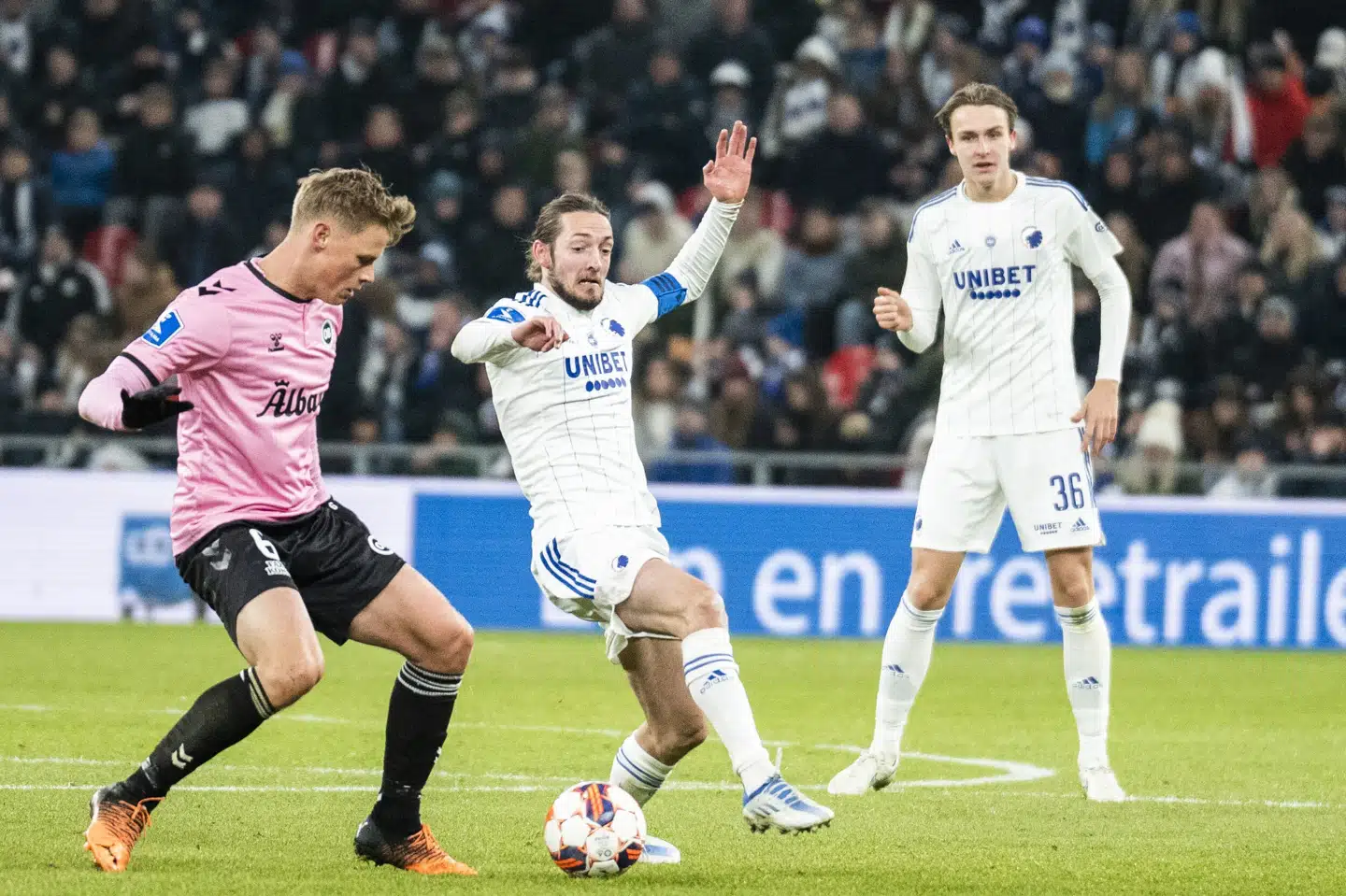Rasmus Falk var på banen, da FC København tidligere i år mødte fynboens tidligere klub OB. (Arkivfoto). Martin Sylvest/Ritzau Scanpix