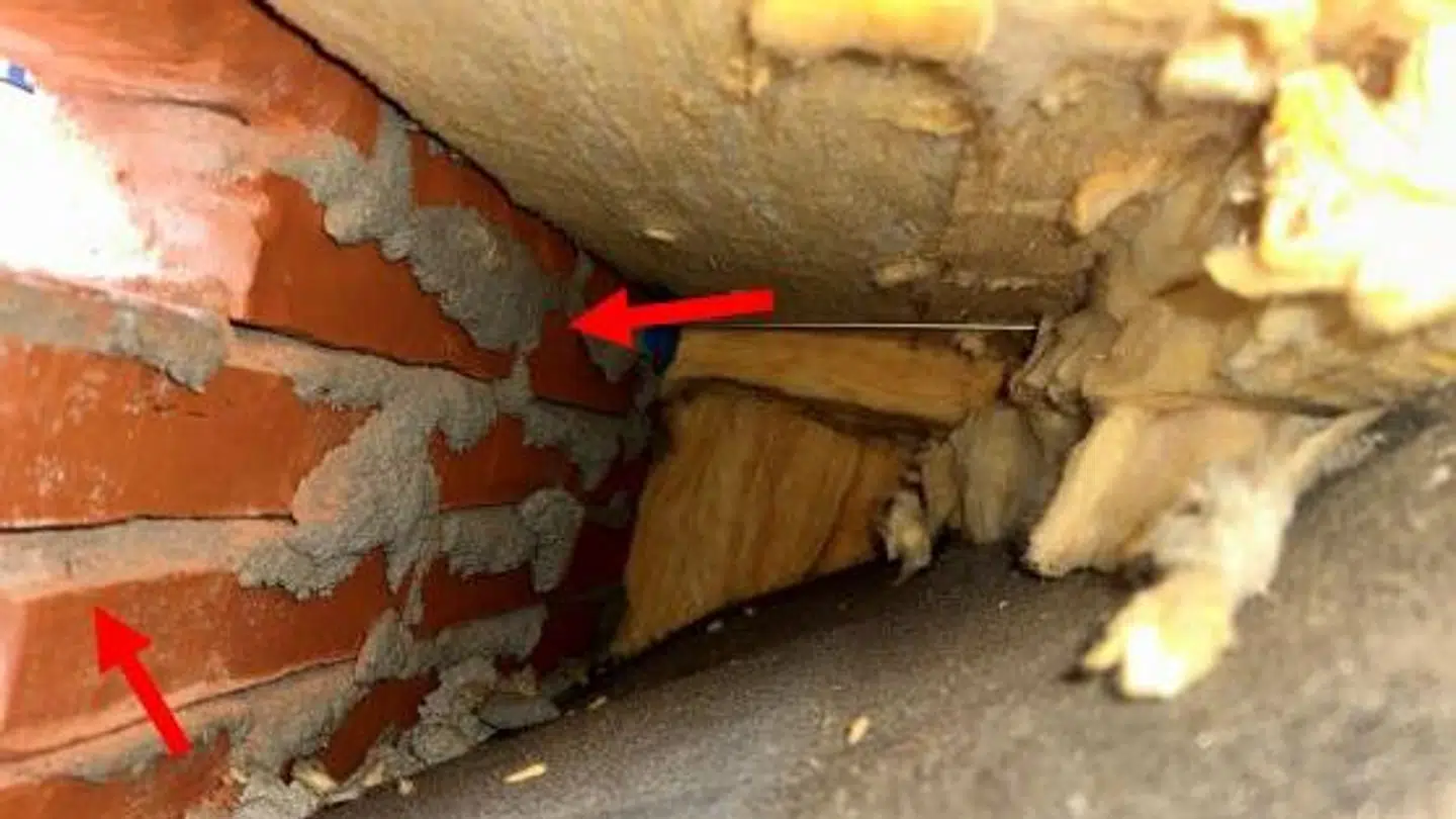 For meget mørtel er et af problemerne i byggeriet. Foto: Region Nordjylland.