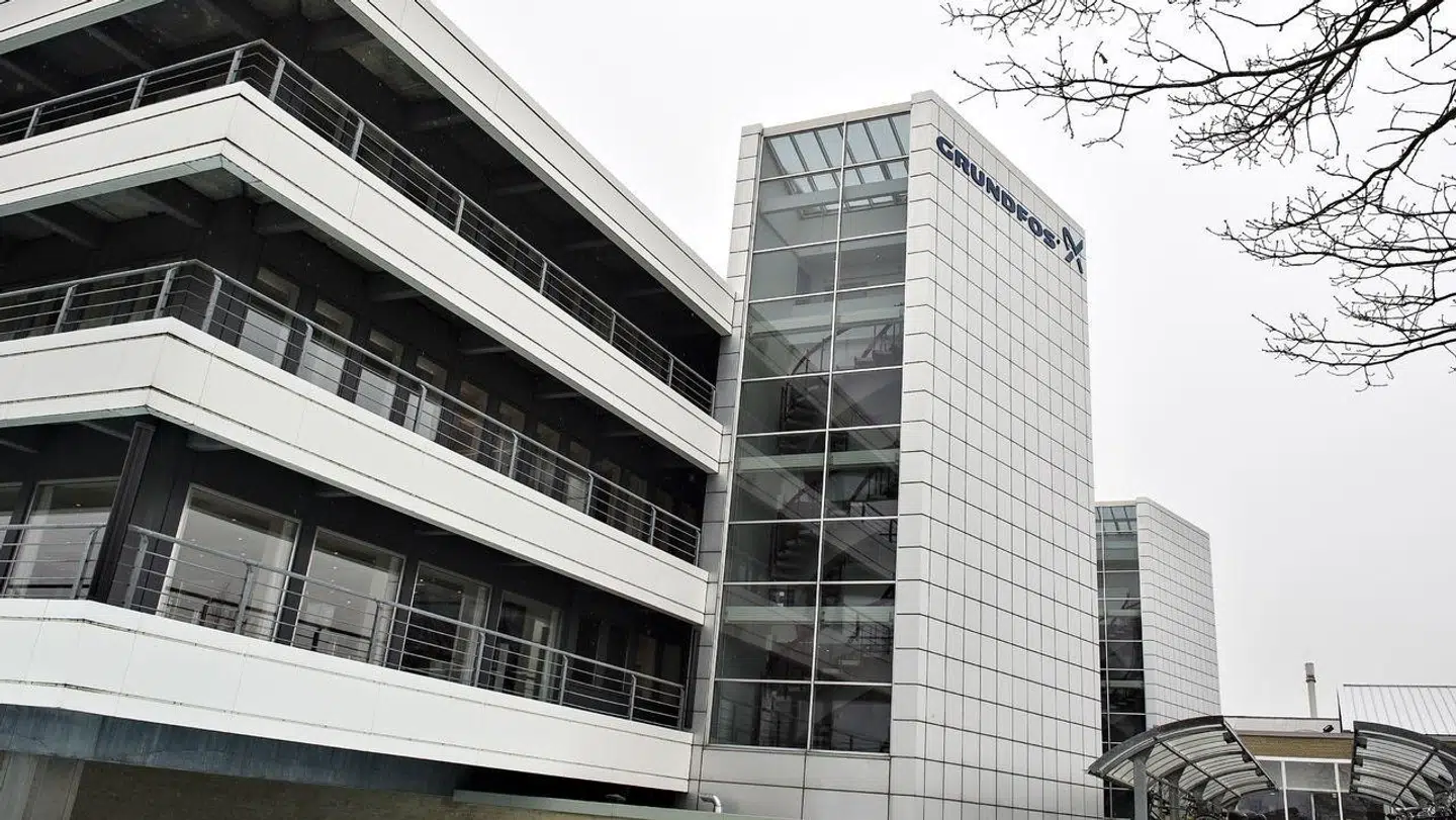 Pumpeoncernen Grundfos har præsenteret et overskud på 3,9 milliarder kroner. Her hovedkontoret i Bjerringbro.