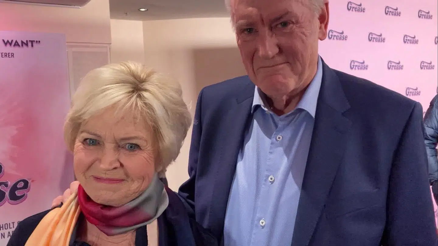 Hilda og Keld Heick til premiere på musicalen 'Grease'.