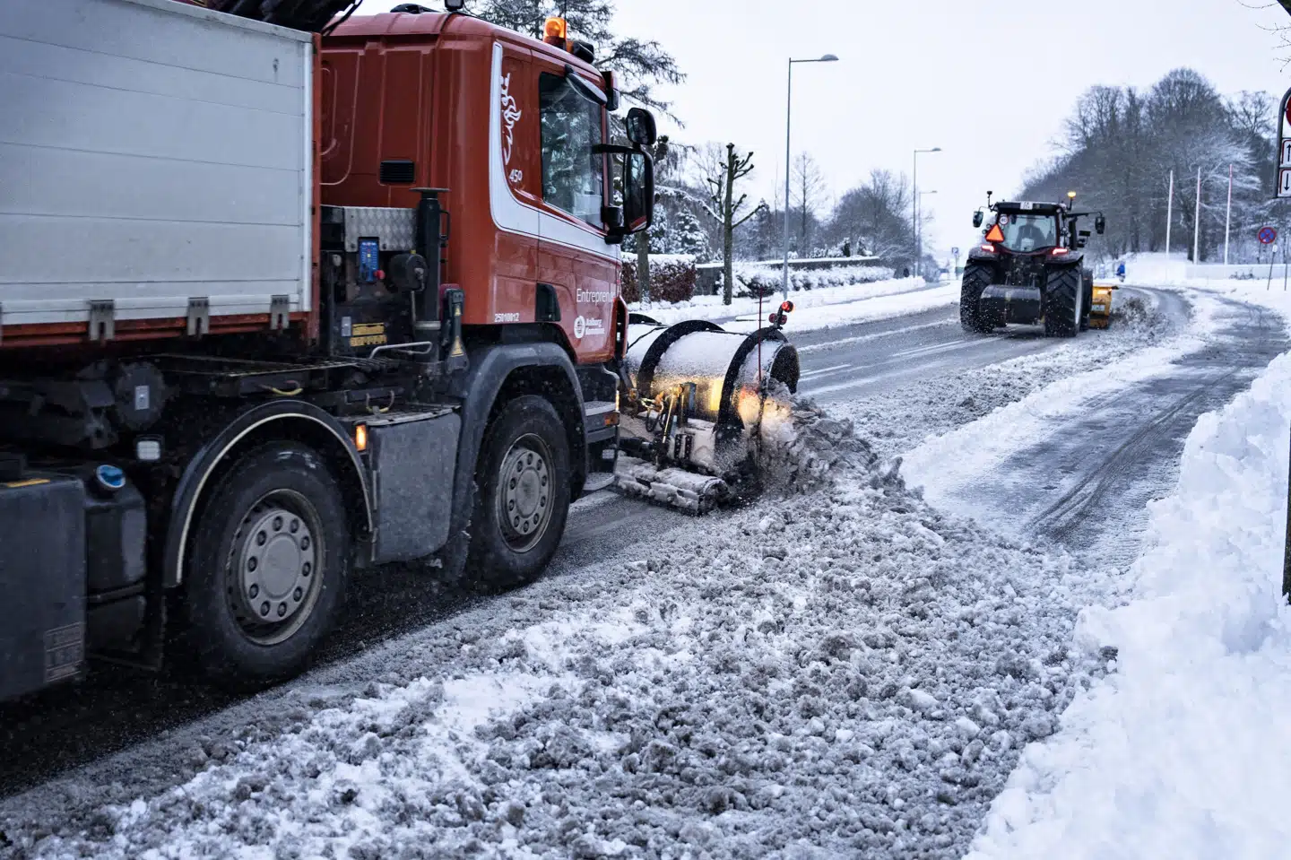 Nordjylland blev tirsdag ramt af snestorm. Onsdag er der fortsat glatte veje, og det har ført til flere uheld. (Arkivfoto). Henning Bagger/Ritzau Scanpix
