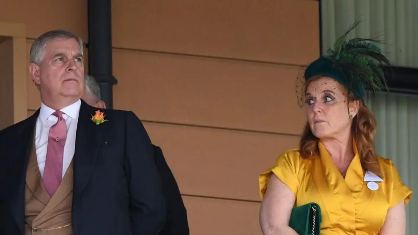 Sarah Ferguson og prins Andrew .