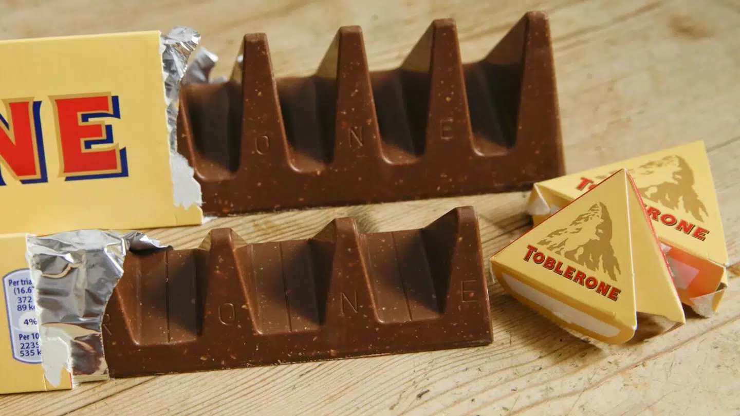 Toblerone-logoet skal ændres og det betyder, at det berømte bjerg med bjørnen i skal ændres.