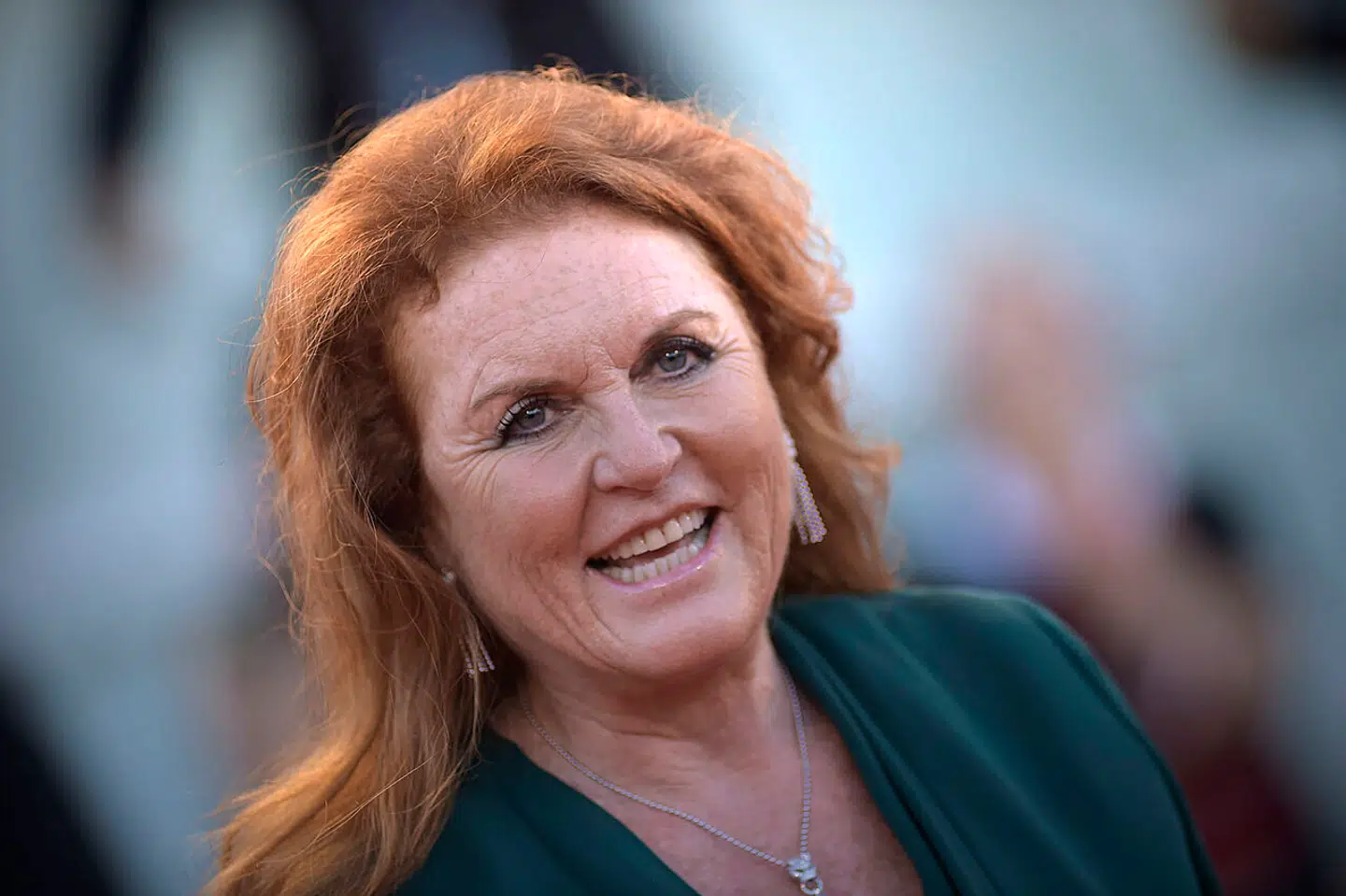 Her ses hertuginde Sarah Ferguson i september sidste år.