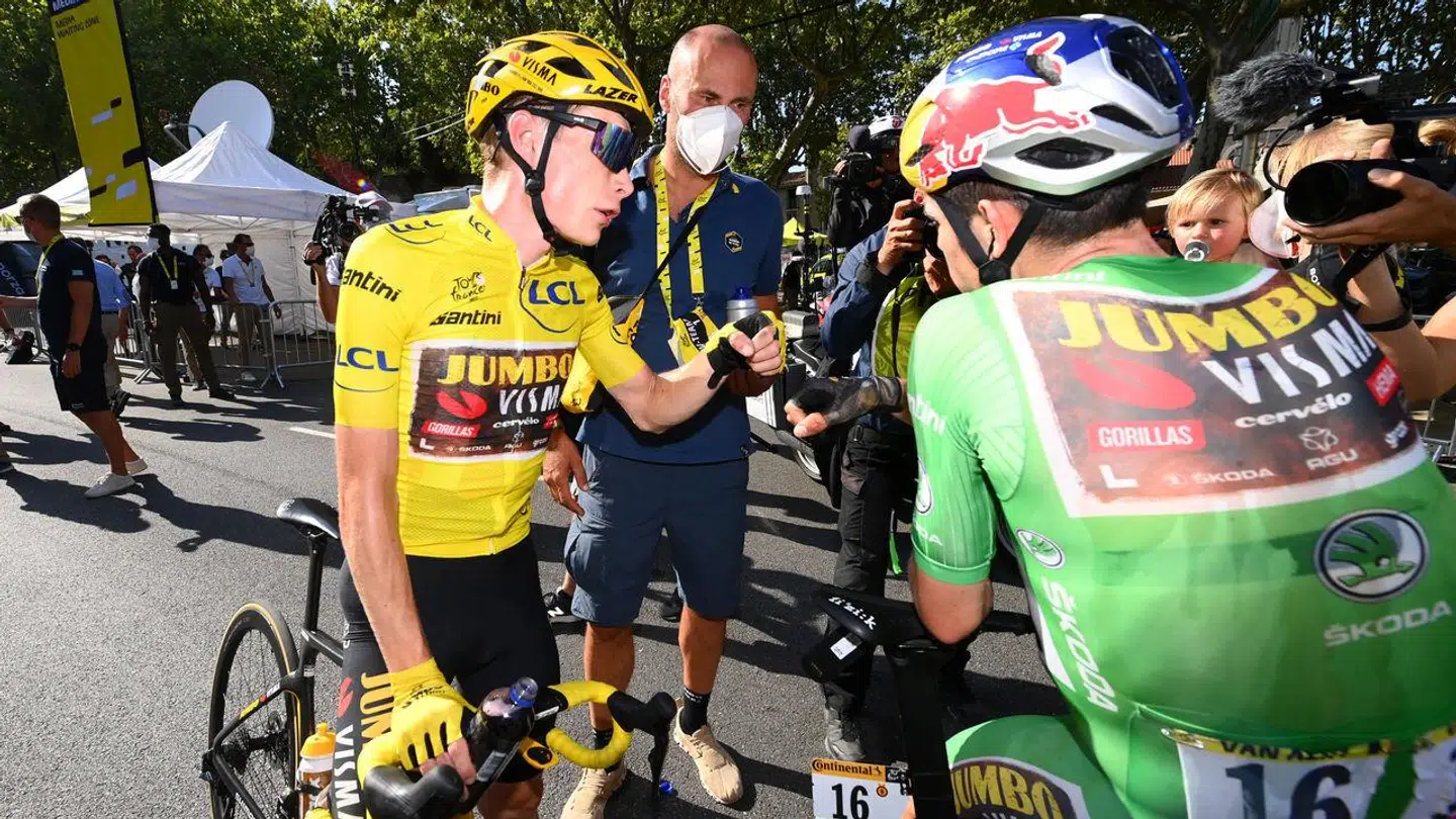 Jonas Vingegaard efter 15. etape af Tour de France 2022.