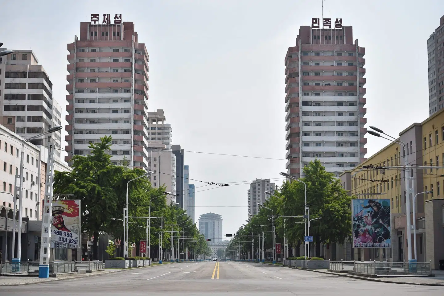 Her ses tomme gader i hovedstaden Pyongyang under nedlukning i 2022. (Arkivfoto.) Kim Won Jin/Ritzau Scanpix