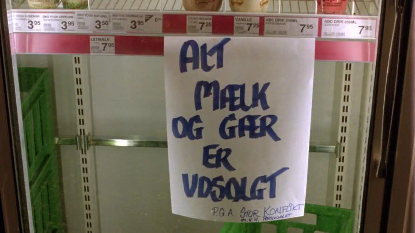 Danskerne hamstrede gær under storkonflikten i 1998, som fik tilnavnet gærkrisen.