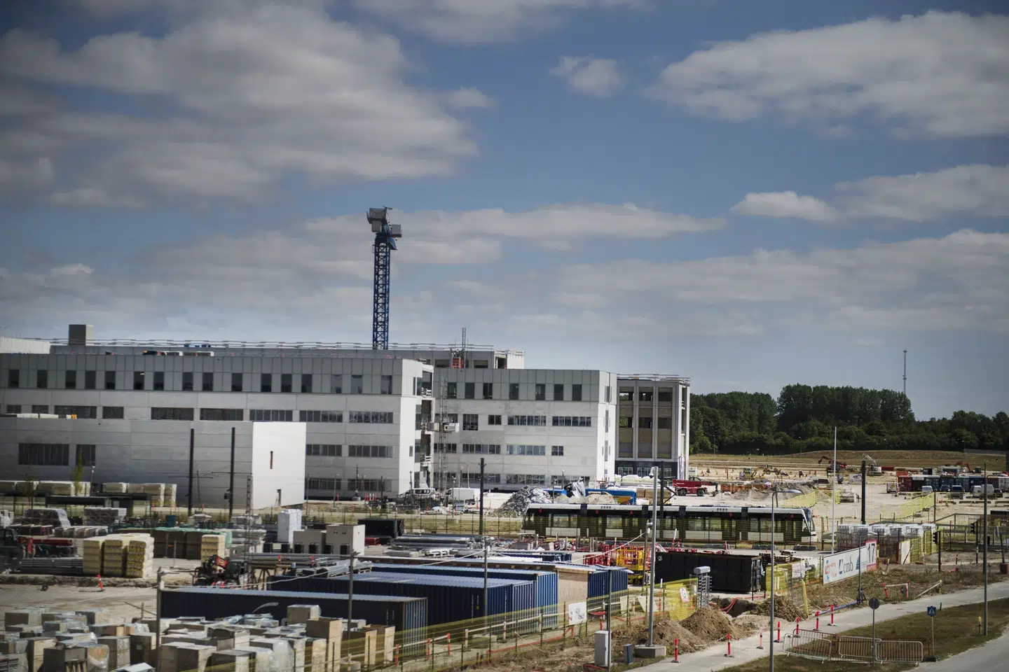 Første spadestik til det nye Odense Universitetshospital blev taget i 2016. Det forventes at blive taget i brug i slutningen af 2025. (Arkivfoto). Tim Kildeborg Jensen/Ritzau Scanpix