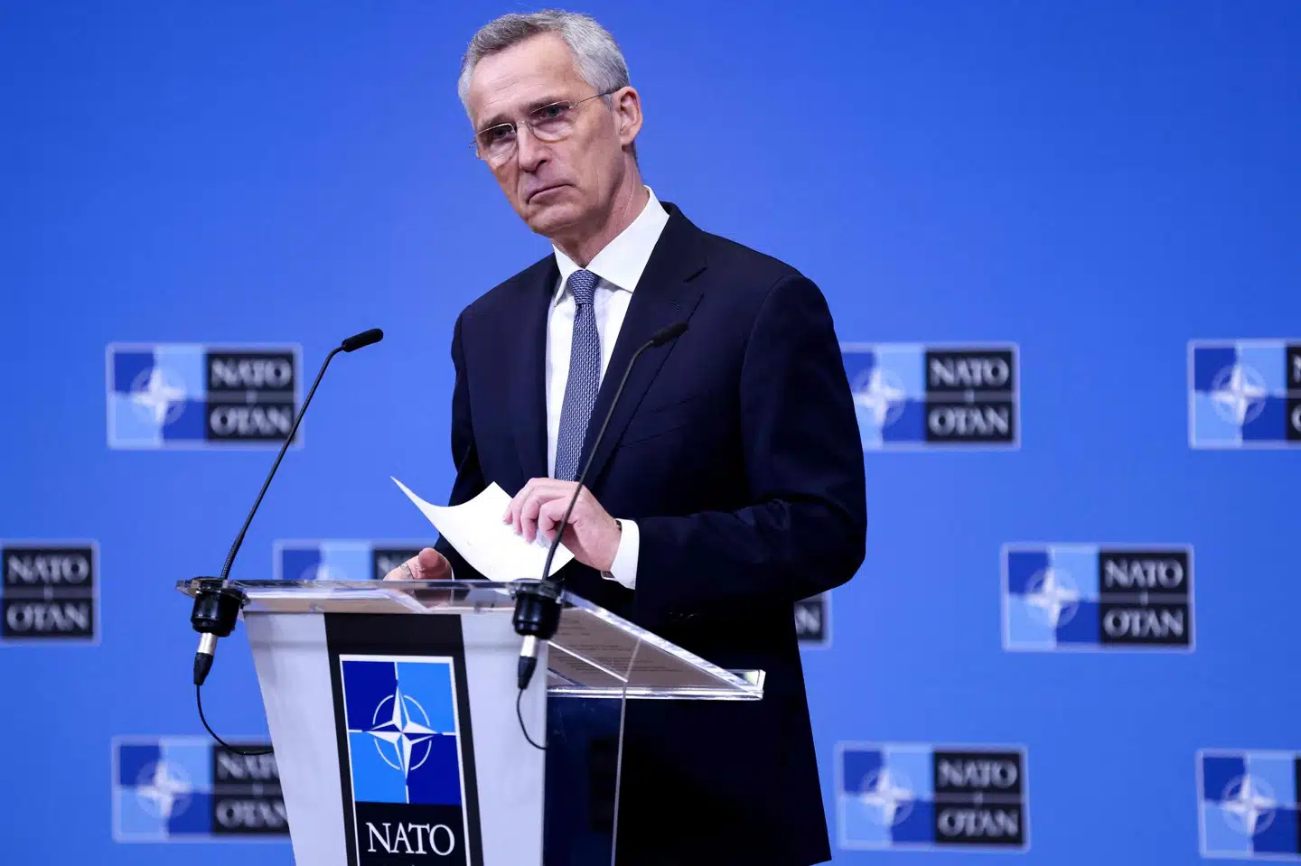 Nato-landene skal diskutere øget deling af data fra satellitter efter sagen om den kinesiske ballon, der blev skudt ned af USA. Det siger Natos generalsekretær forud for møde for Nato-landenes ministre i denne uge. Kenzo Tribouillard/Ritzau Scanpix