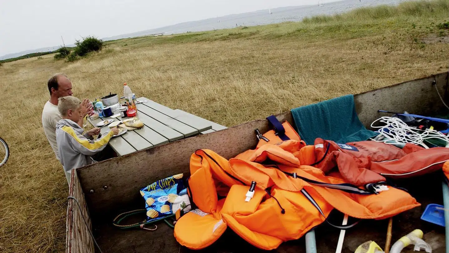 Gammel reportagefoto fra Tunø. I dag bor der 63 mennesker på øen, og tallet er stødt faldende. Foto: flemming krogh