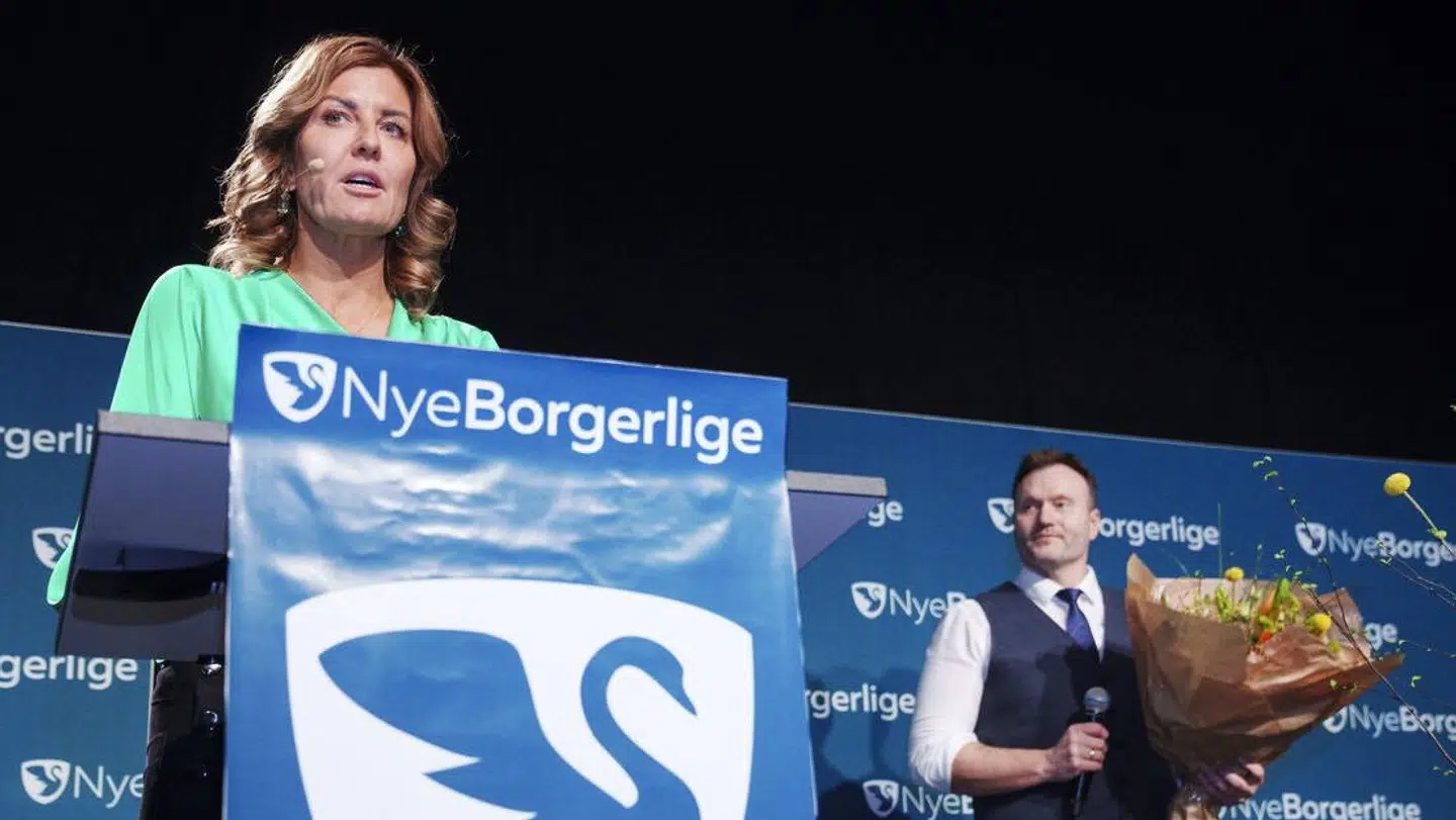 Nye Borgerliges nye formand, Lars Boje Mathiesen, og nye næstformand, Henriette Ergemann.
