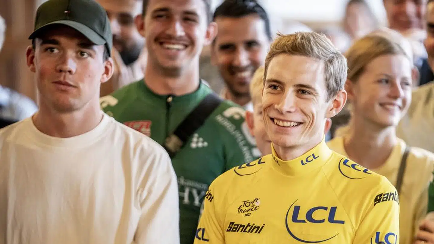 Jonas Vingegaard fejres på Københavns Rådhus.