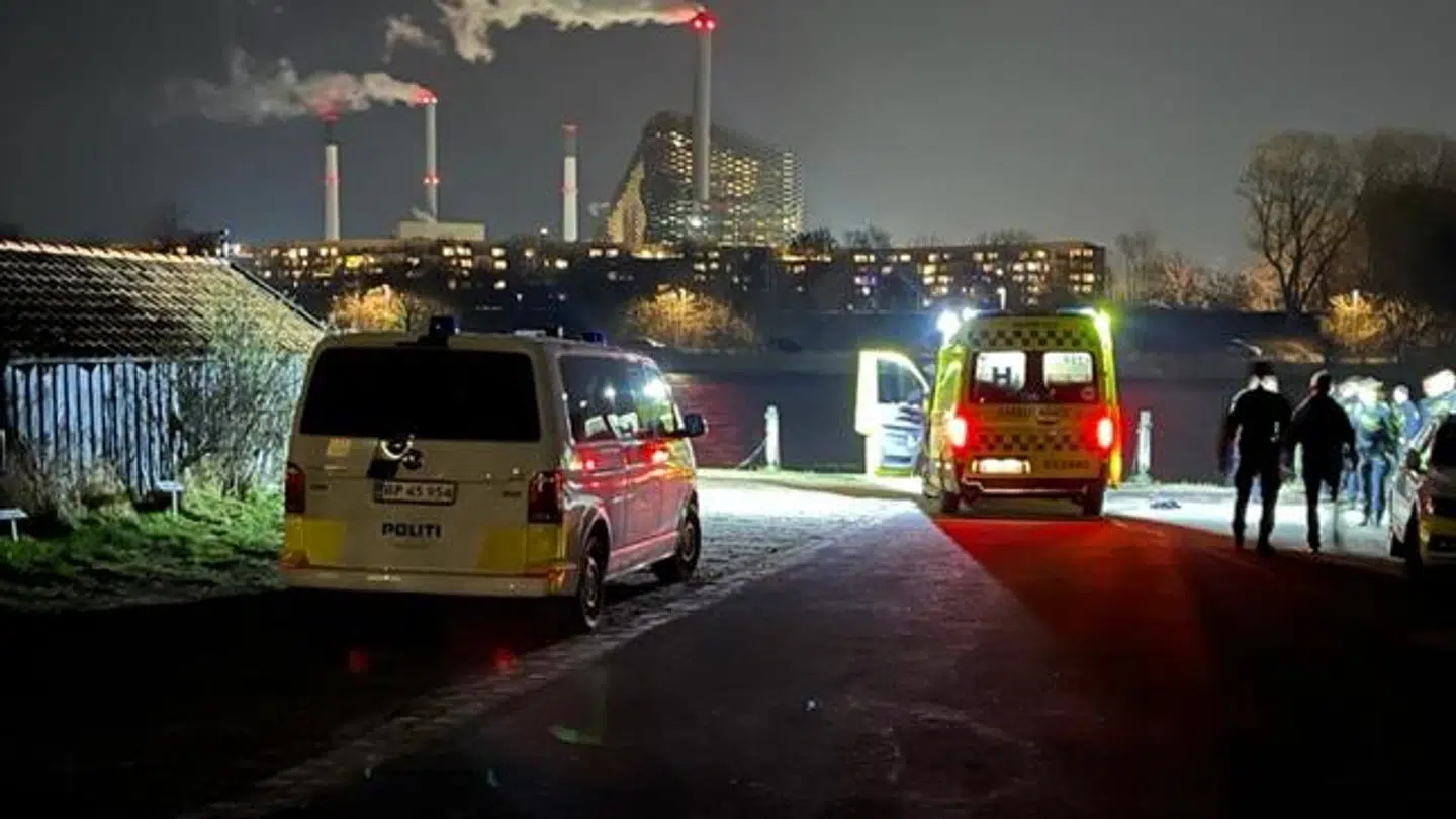 En person er druknet ved Kanonbådsvej i København K. Foto: Presse-fotos.dk