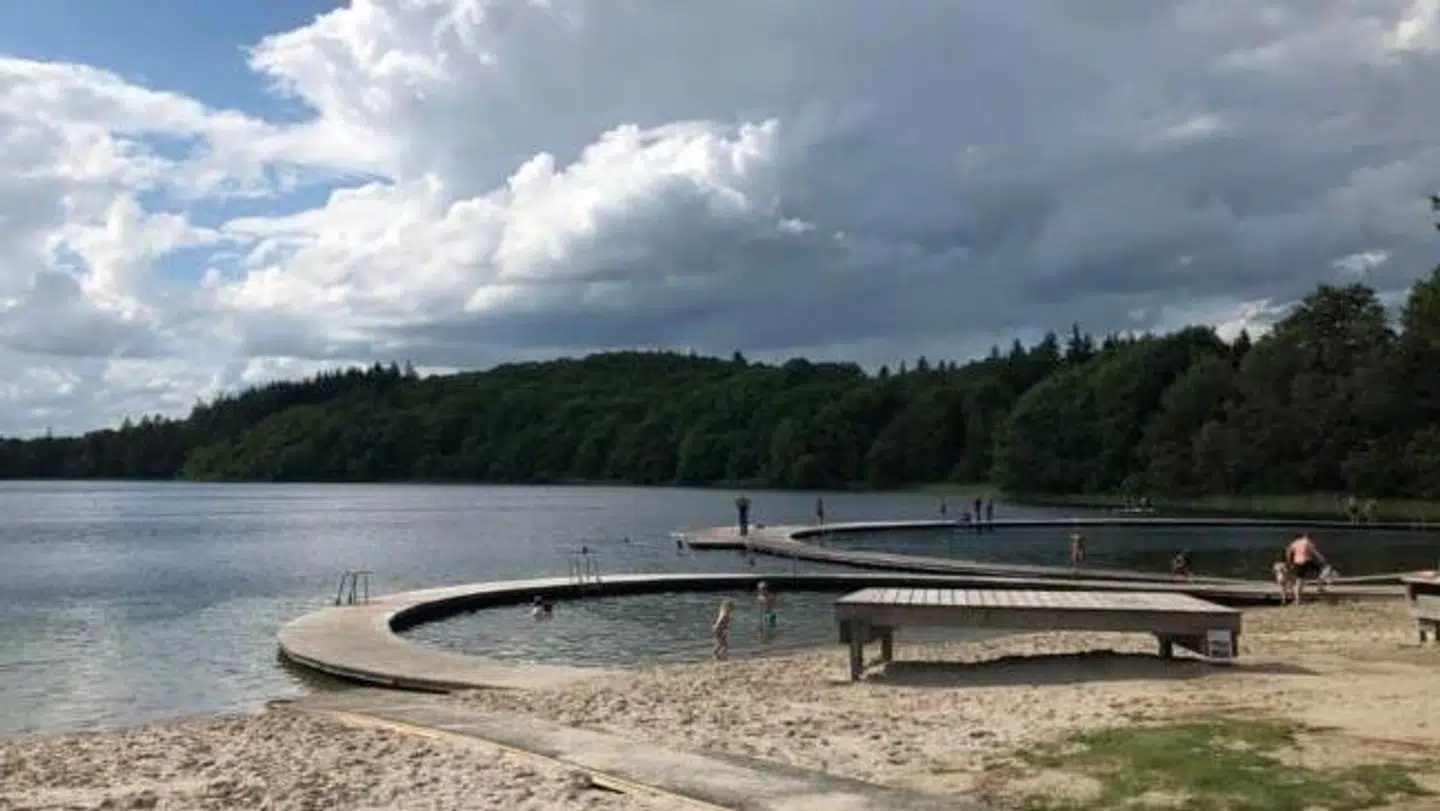 Østre Søbad i Almind Sø ved Silkeborg.