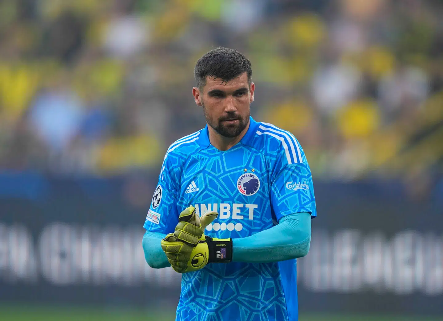 September 6, 2022: Mathew Ryan (FC Copenhagen) looks on during Borrusia Dortmund and FC Copenhagen at Signal Iduna Park, Dortmund, Germany. Ulrik Pedersen/CSM. (Credit Image: © Ulrik Pedersen/Csm/CSM via ZUMA Press Wire) (Cal Sport Media via AP Images)