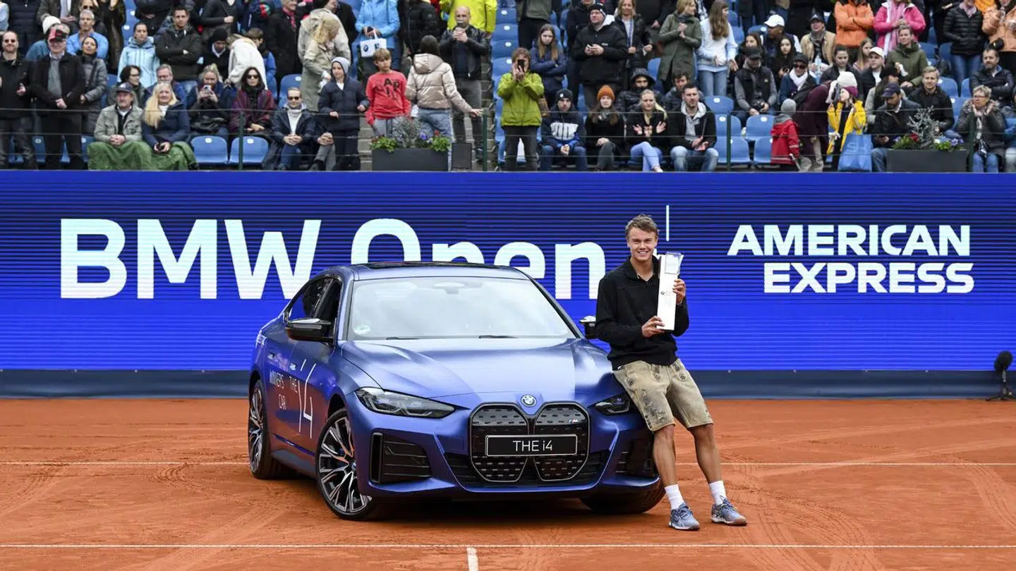 Holger Rune vandt en BMW i4 sidste år. Han kan dog stadig ikke selv køre den.