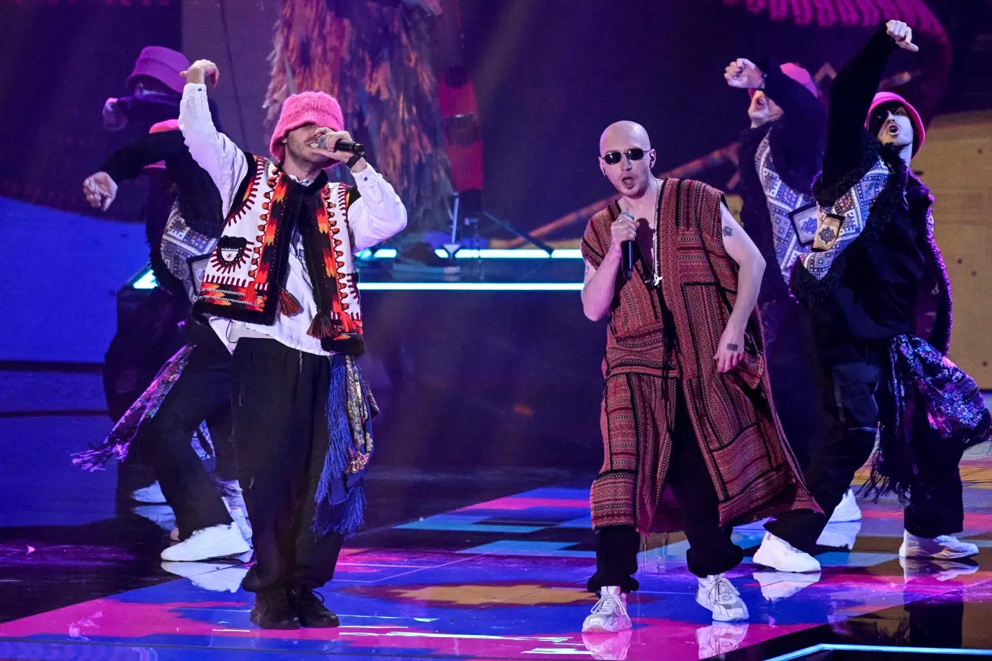 Det ukrainske band Kalush Orchestra vandt sidste års internationale melodigrandprix, Eurovision. (Arkivfoto). Sascha Schuermann/Ritzau Scanpix