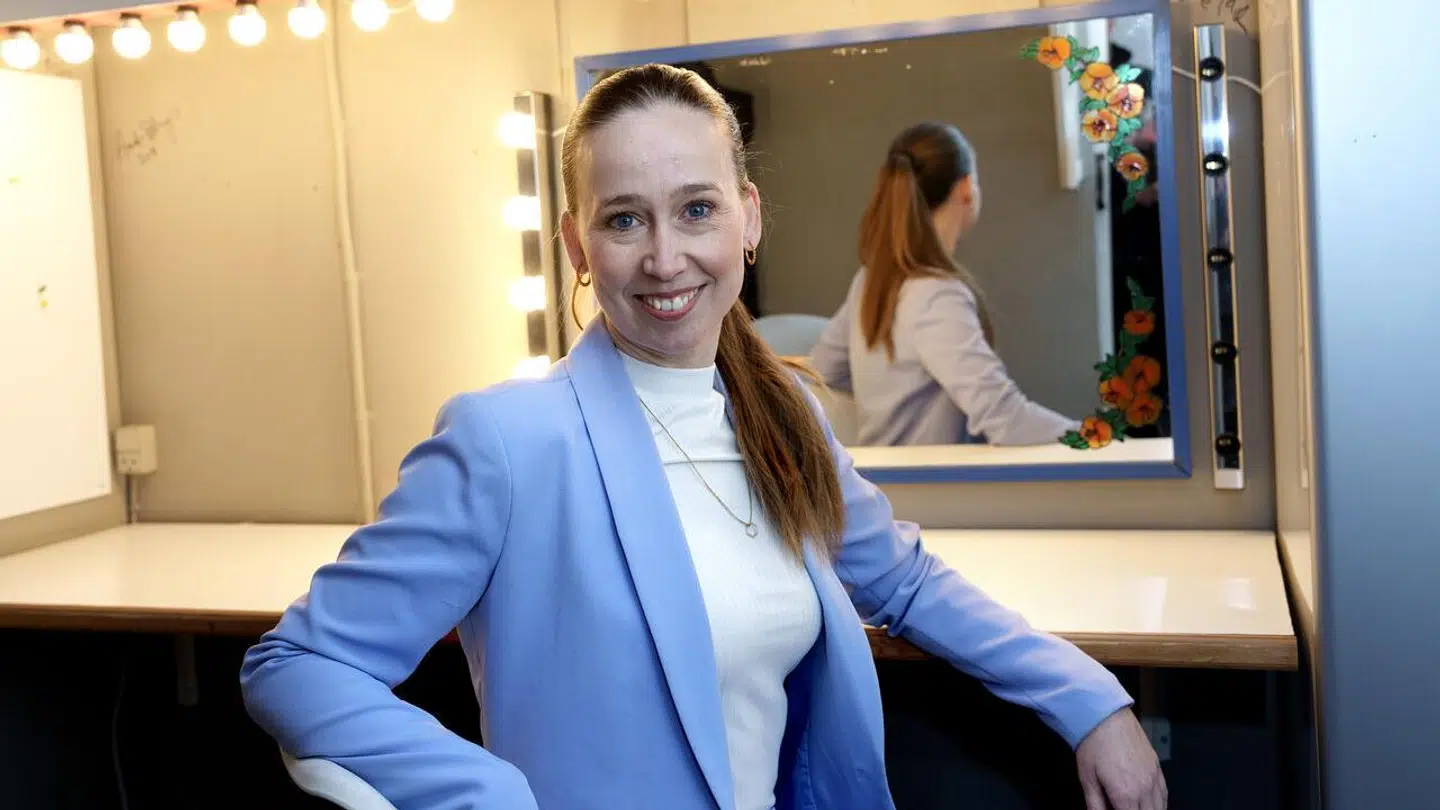 Merete Mærkedahl under pressemøde med holdet bag Cirkusrevyen 2023, Dyrehavsbakken, søndag den 22. januar 2023. (Foto: Keld Navntoft Ritzau/Scanpix)