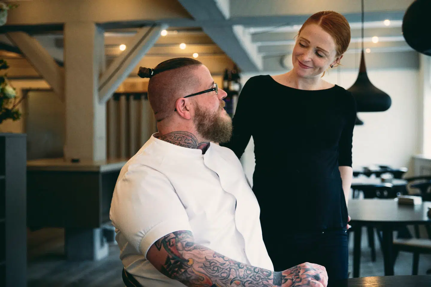 Restaurant Jordnær i Gentofte har fået en Michelinstjerne ved Tina og Eric Vildgaard.