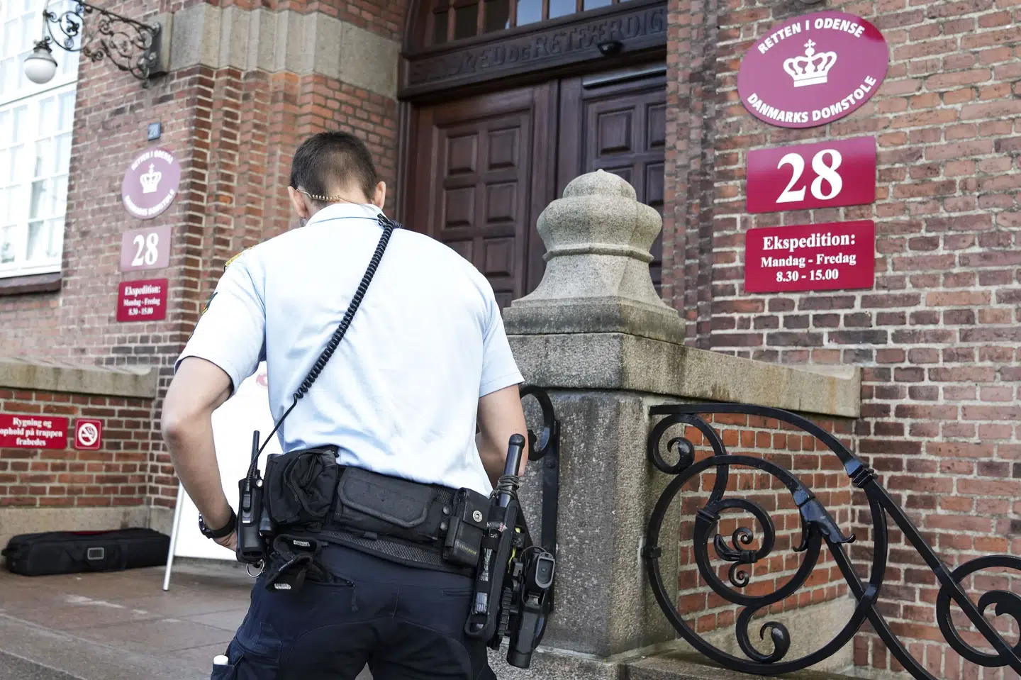 Retten i Odense indleder torsdag en sag mod en i dag 19-årig mand, der er tiltalt for voldtægter af fire piger samt vold mod den ene af dem. (Arkivfoto). Claus Fisker/Ritzau Scanpix