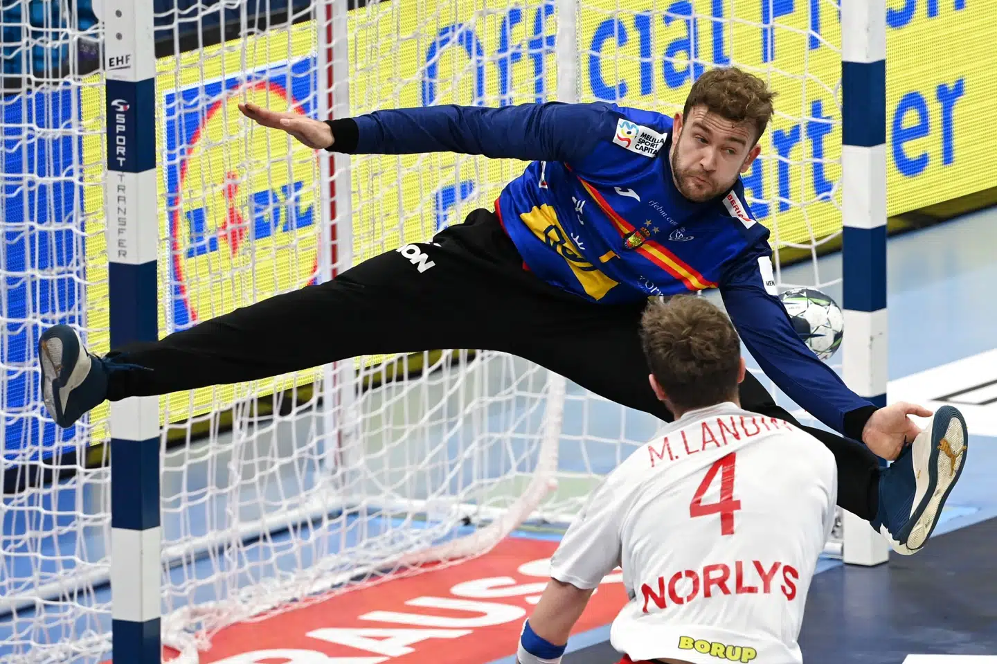 Gonzalo Perez De Vargas gjorde livet surt for Danmark i sidste års EM-semifinale. (Arkivfoto). Attila Kisbenedek/Ritzau Scanpix