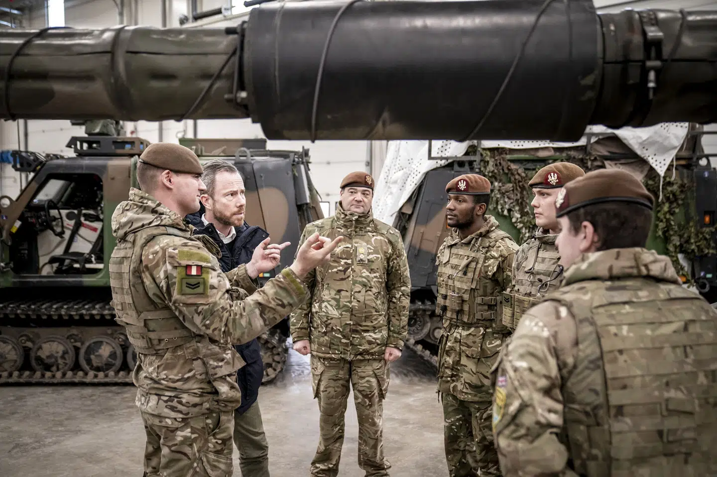 Forsvarsminister Jakob Ellemann-Jensen (V) besøger det danske bidrag i Estland. Mads Claus Rasmussen/Ritzau Scanpix