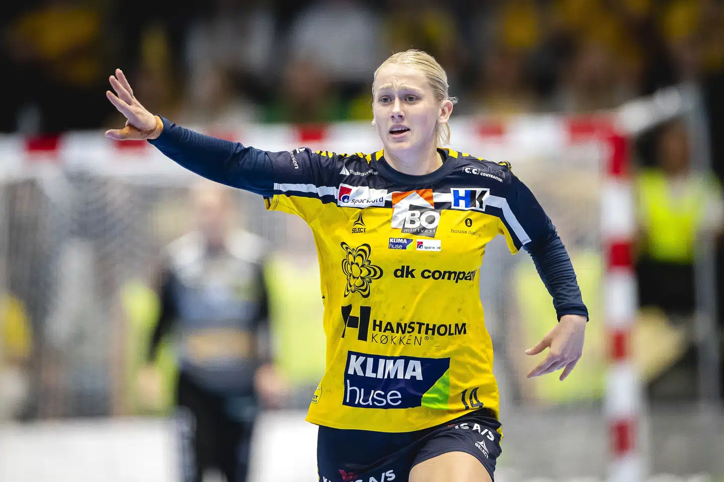 Ikast Håndbolds svenske bagspiller Emma Lindqvists otte mål var ikke nok til at forhindre et nederlag til bundholdet Sønderjyske i kvindernes håndboldliga tirsdag aften. (Arkivfoto). Johnny Pedersen/Ritzau Scanpix