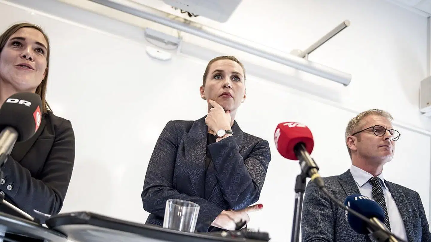 Astrid Krag, Mette Frederiksen og Flemming Møller Mortensen præsenterede i 2018 sundhedsudspil med løftet om 1.000 ekstra sygeplejersker.
