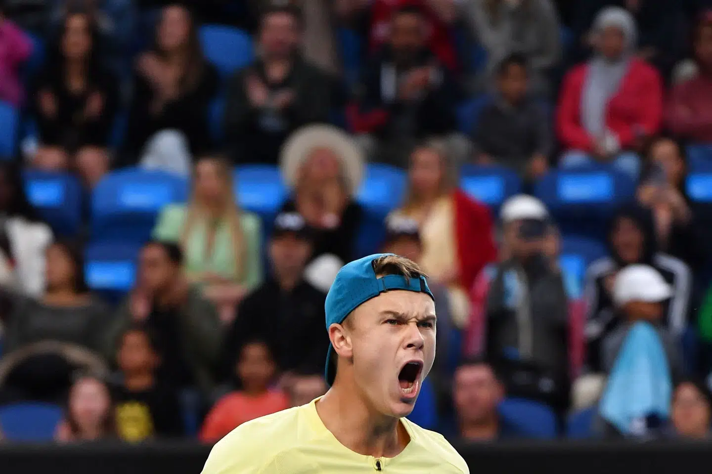 Holger Rune skulle kun bruge tre sæt på at slå Maxime Cressy. Paul Crock/Ritzau Scanpix