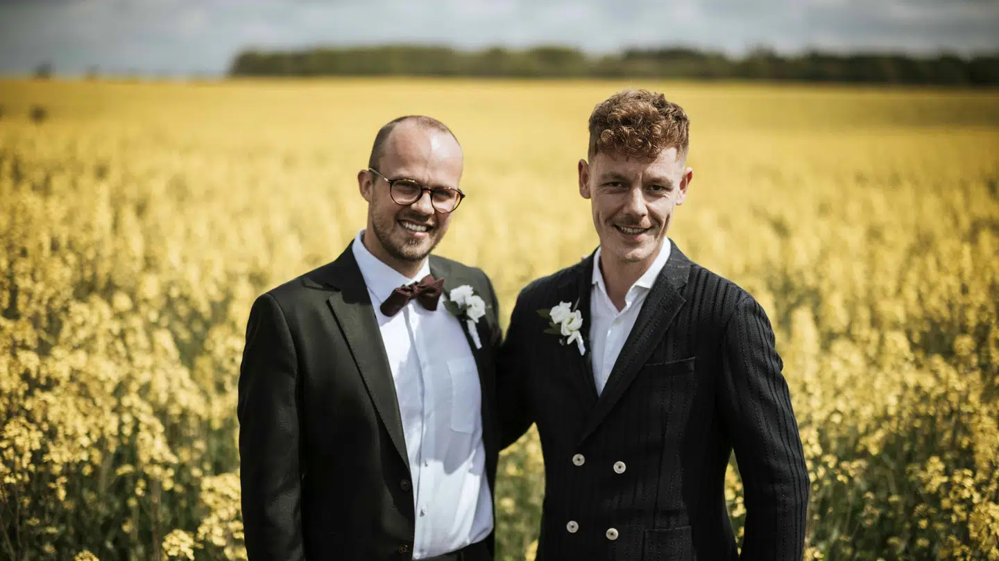 Anders og Sebastian ved deres bryllup