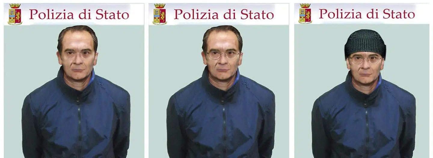 Italiensk politi har tidligere givet følgende bud på Matteo Messina Denaros udseende.