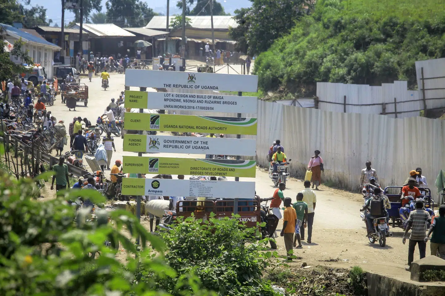 Kasindi ligger lige ved grænsen mellem Den Demokratiske Republik Congo og Uganda. (Arkivfoto). Al-Hadji Kudra Maliro/Ritzau Scanpix