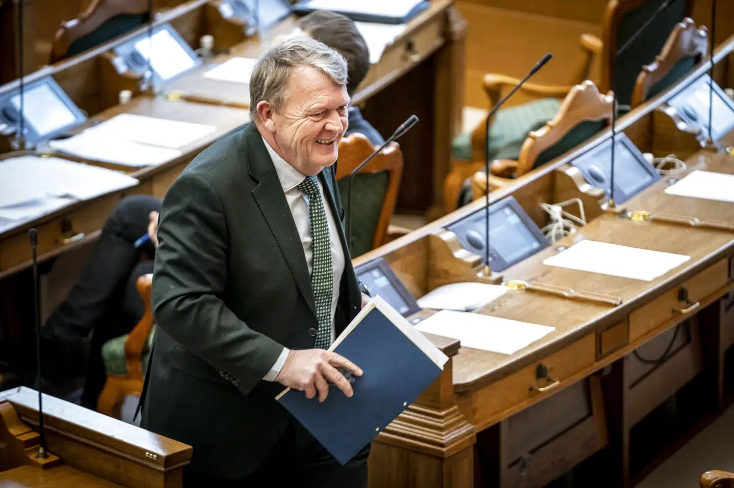 Udenrigsminister Lars Løkke Rasmussen (M) under møde i Folketingssalen på Christiansborg. Mads Claus Rasmussen/Ritzau Scanpix
