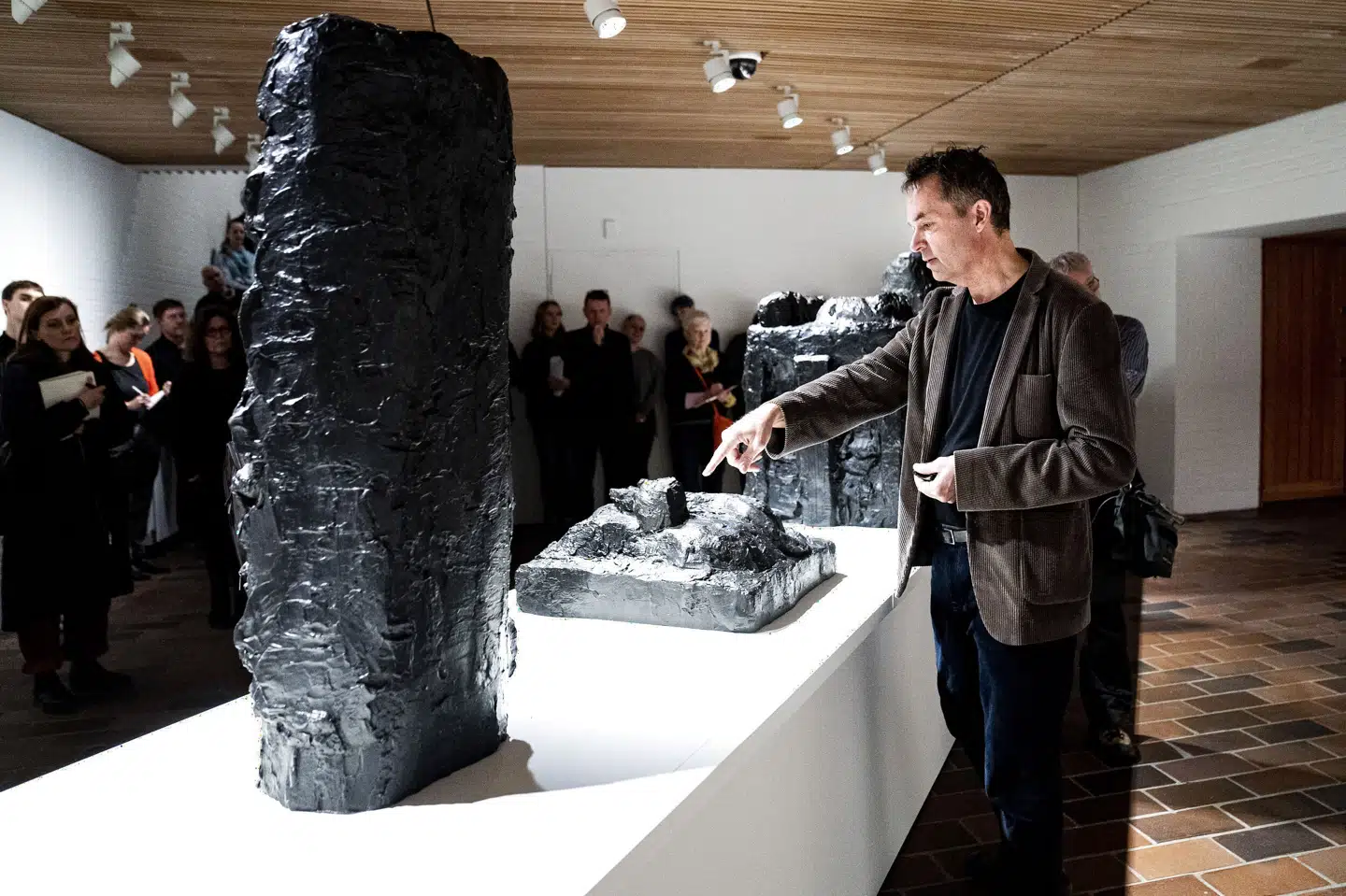 Her ses Louisianas direktør, Poul Erik Tøjner, til et pressemøde inden åbningen af udstillingen Per Kirkeby - Bronze på Kunstmuseet Louisiana i Humlebæk, torsdag den 20. februar 2020. (Arkivfoto). Ida Guldbæk Arentsen/Ritzau Scanpix