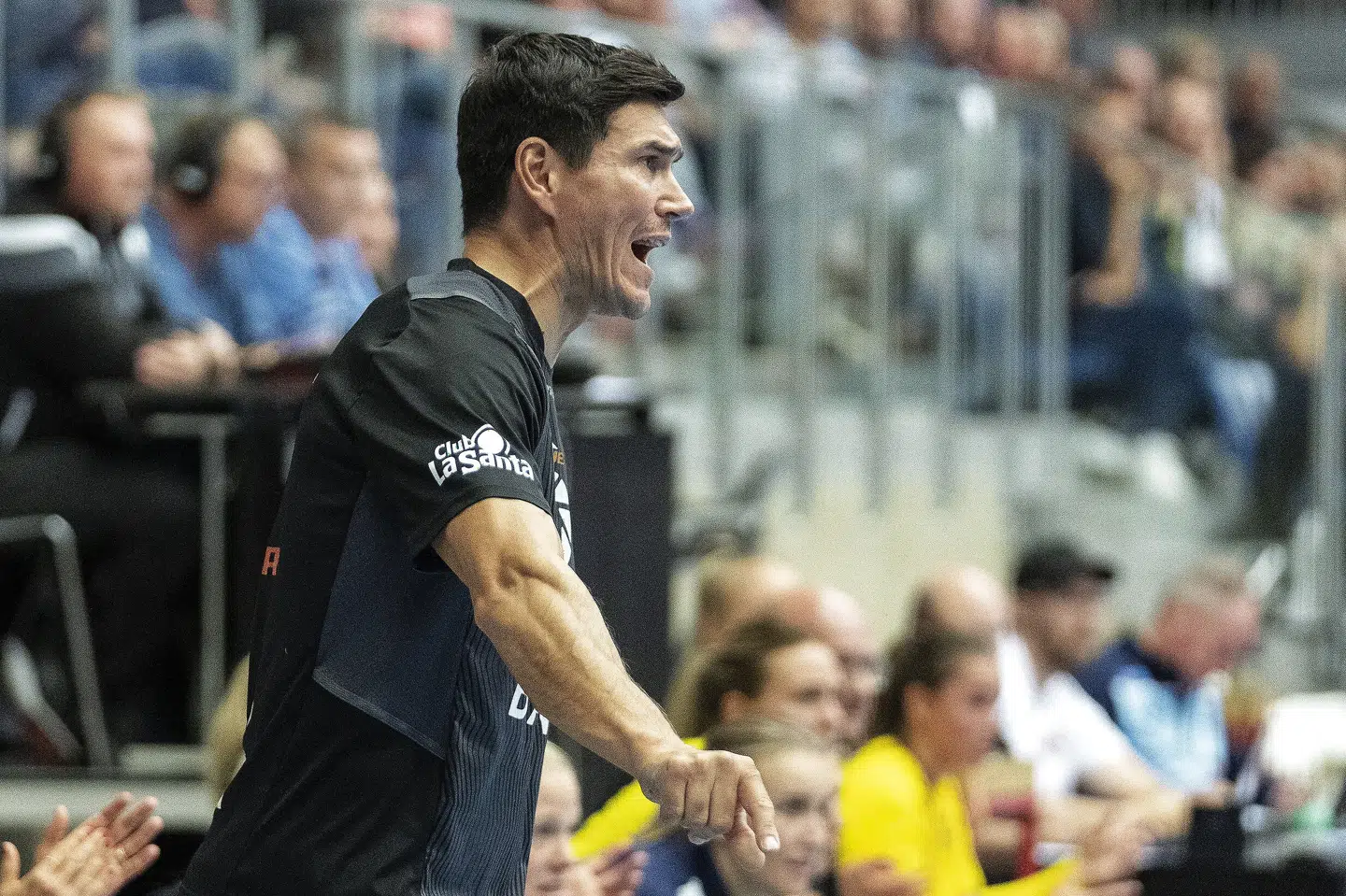 Jakob Larsen, cheftræner for Nykøbing Falster, var skuffet efter tirsdagens nederlag til København Håndbold. (Arkivfoto). John Randeris/Ritzau Scanpix