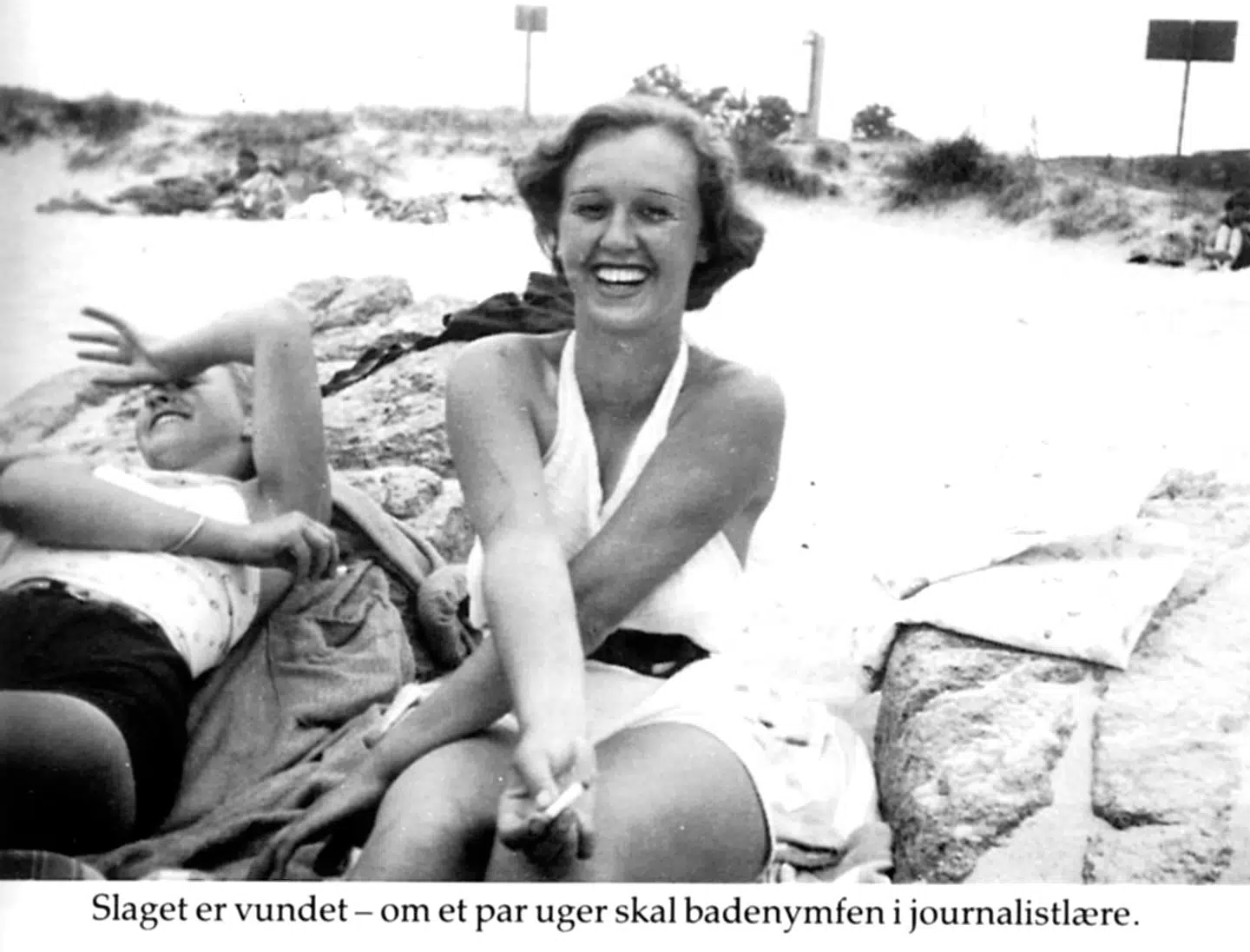 En meget ung Lise Nørgaard var selv en god historie, da hun landede en læreplads som journalist.