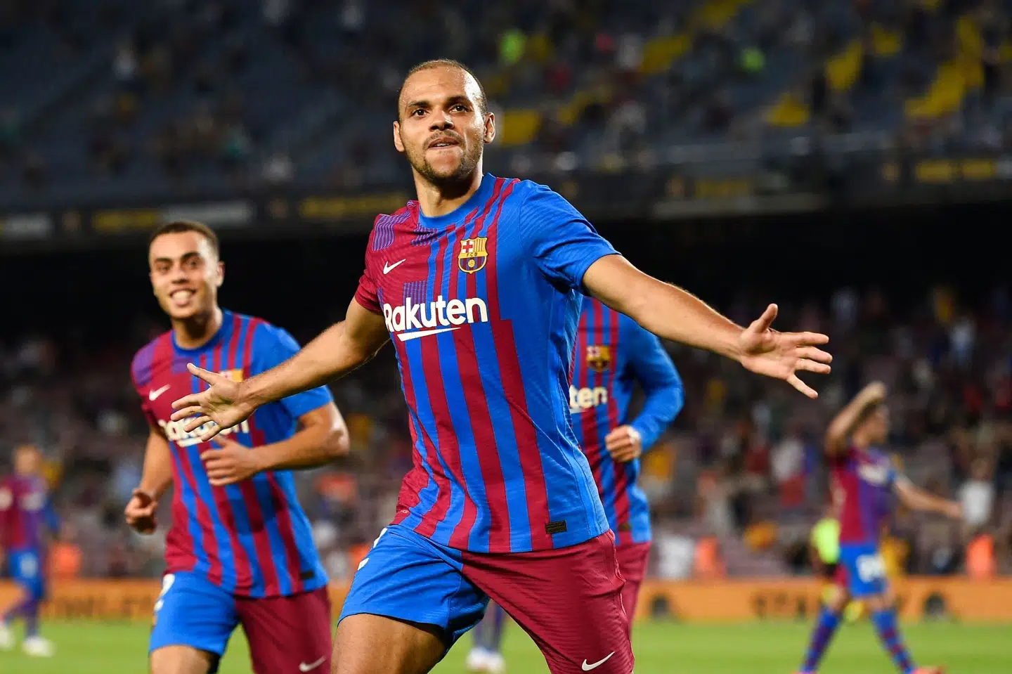 Martin Braithwaite fik to et halvt år i FC Barcelona. Han scorede 10 mål i 58 kampe. Josep Lago/Ritzau Scanpix