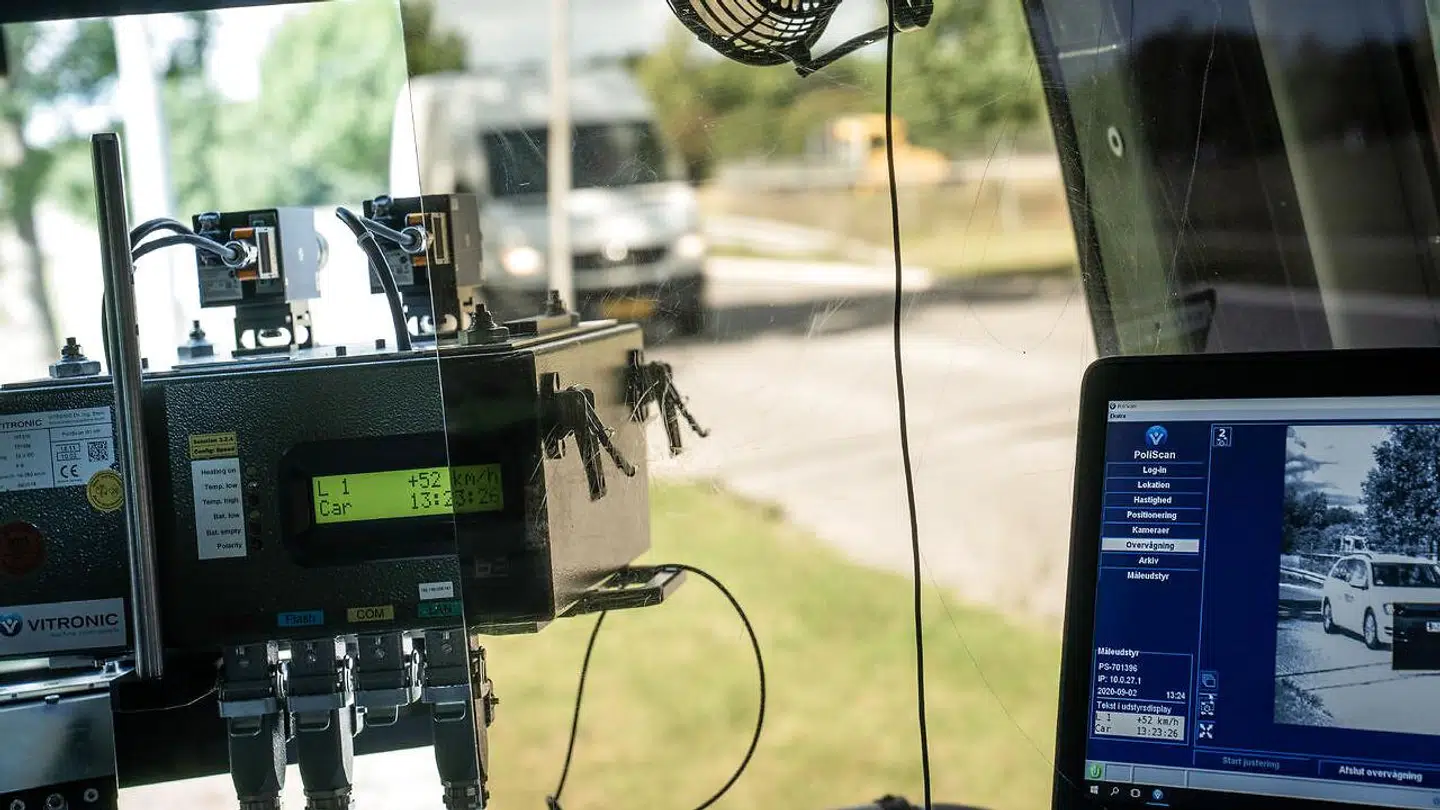 ARKIVFOTO fra indersiden af en fotovogn.