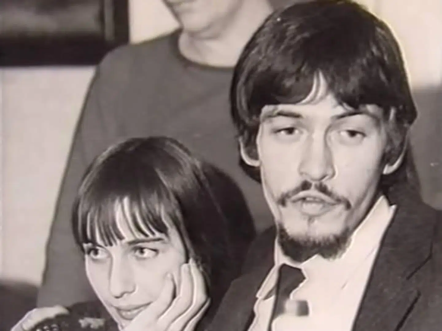 Christian Arnø og Majbritt, som han blev gift med.