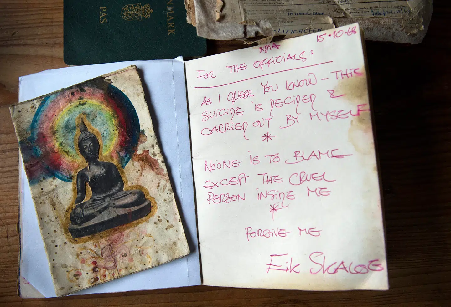 Sidste brev fra Eik Skaløe. Stilet til myndighederne.