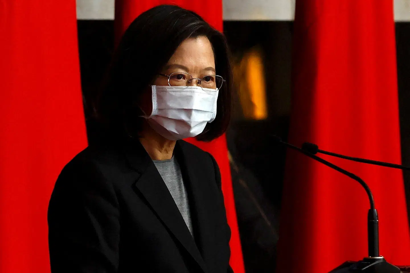Ifølge Reuters vil Taiwans præsident, Tsai Ing-Wen, indkalde til et sikkerhedsmøde tirsdag morgen lokal tid. Her skal det diskuteres, hvordan Taiwans civile forsvar kan styrkes. (Arkivfoto). Ann Wang/Reuters