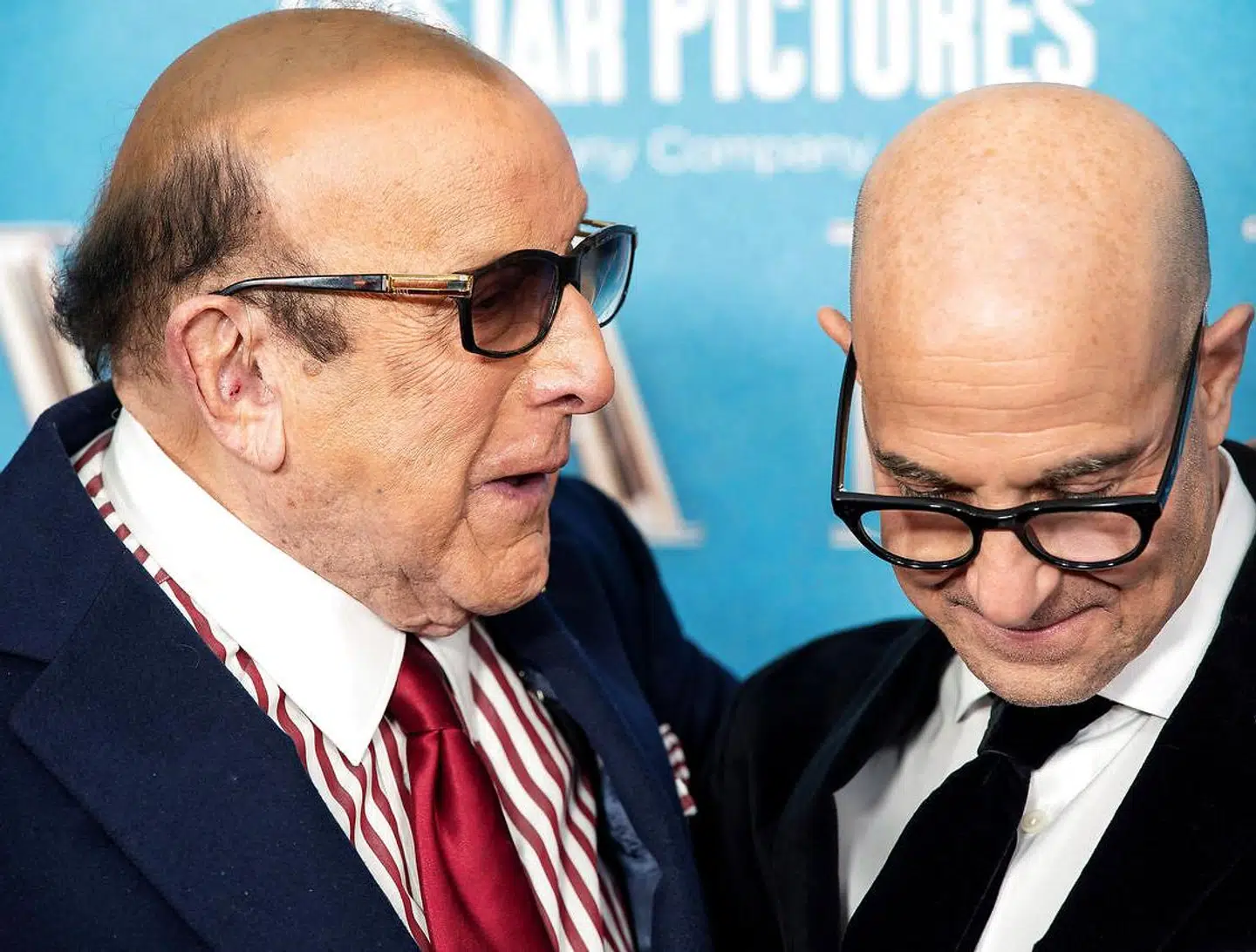 Stanley Tucci, som en filmens, Clive Davis, og virkelighedens, Clive Davies, til premiere på den nye film om Whitney Houston. Foto Eduardo Munoz.